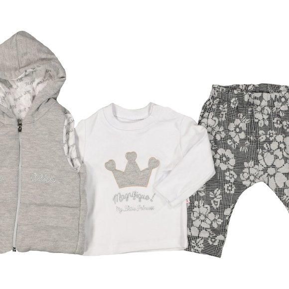 NEW with Tags Baby Clothing 3-Piece Cotton Set for Newborn Baby Girls and Boys - Picture 2 of 2